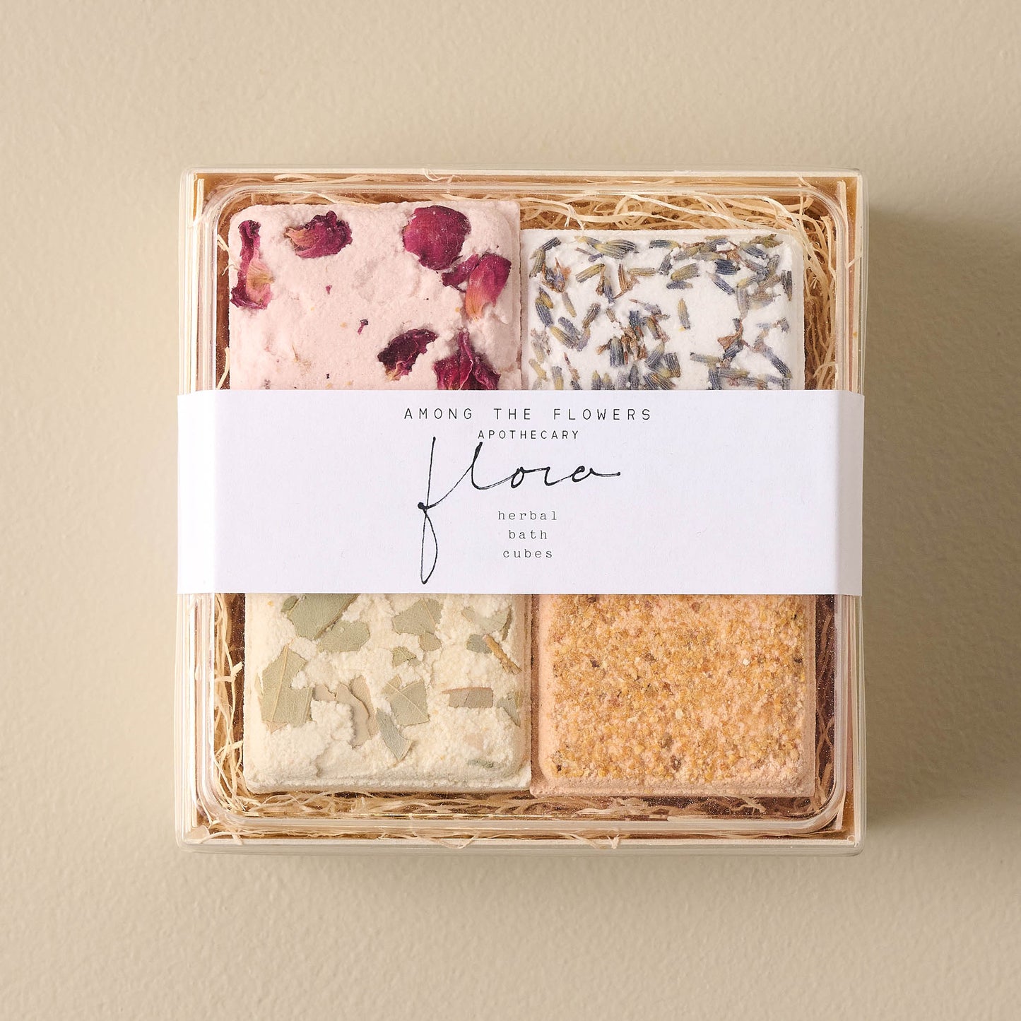 Among the Flowers Flora Bath Cube Set