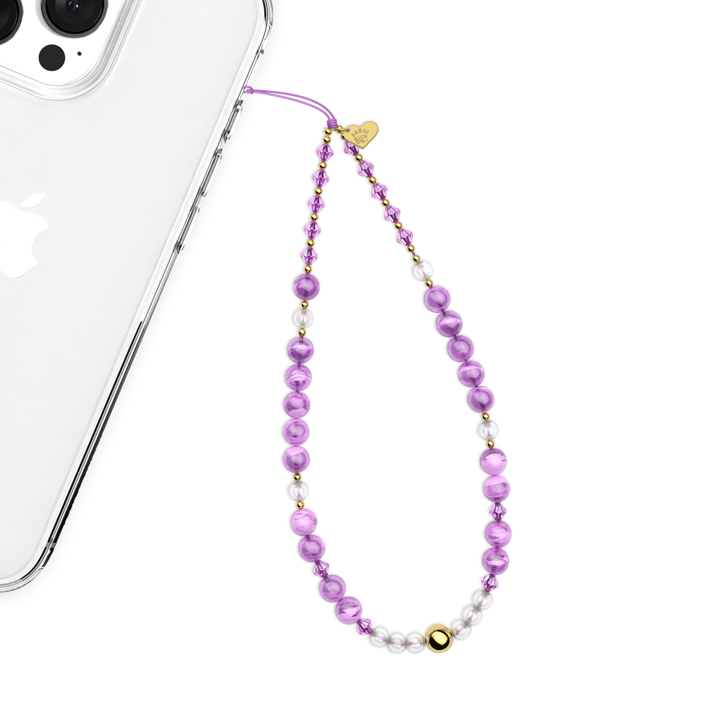 Amethyst Gemstone Phone Charm