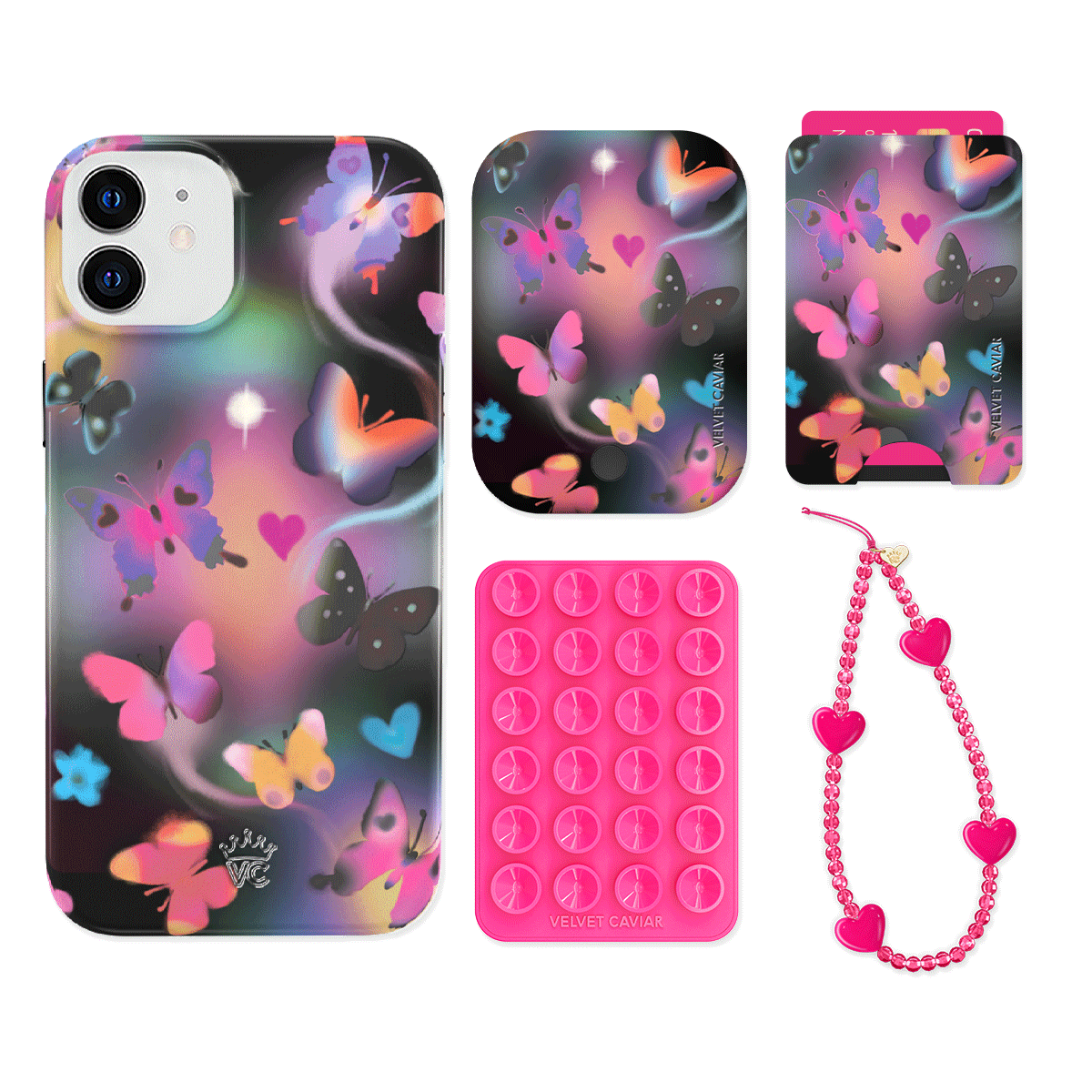 Aurora Butterfly iPhone Bundle Set - Wallet