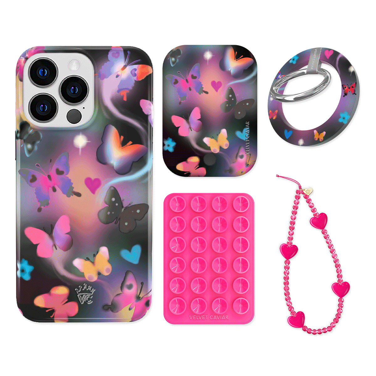 Aurora Butterfly iPhone Bundle Set - Grip
