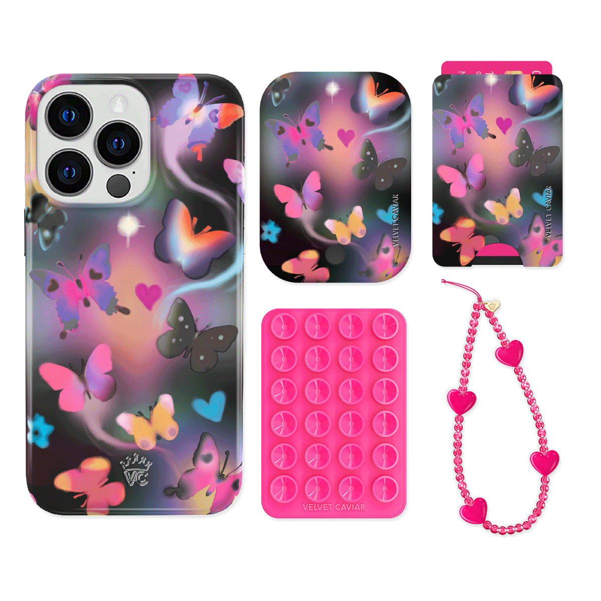 Aurora Butterfly iPhone Bundle Set - Wallet
