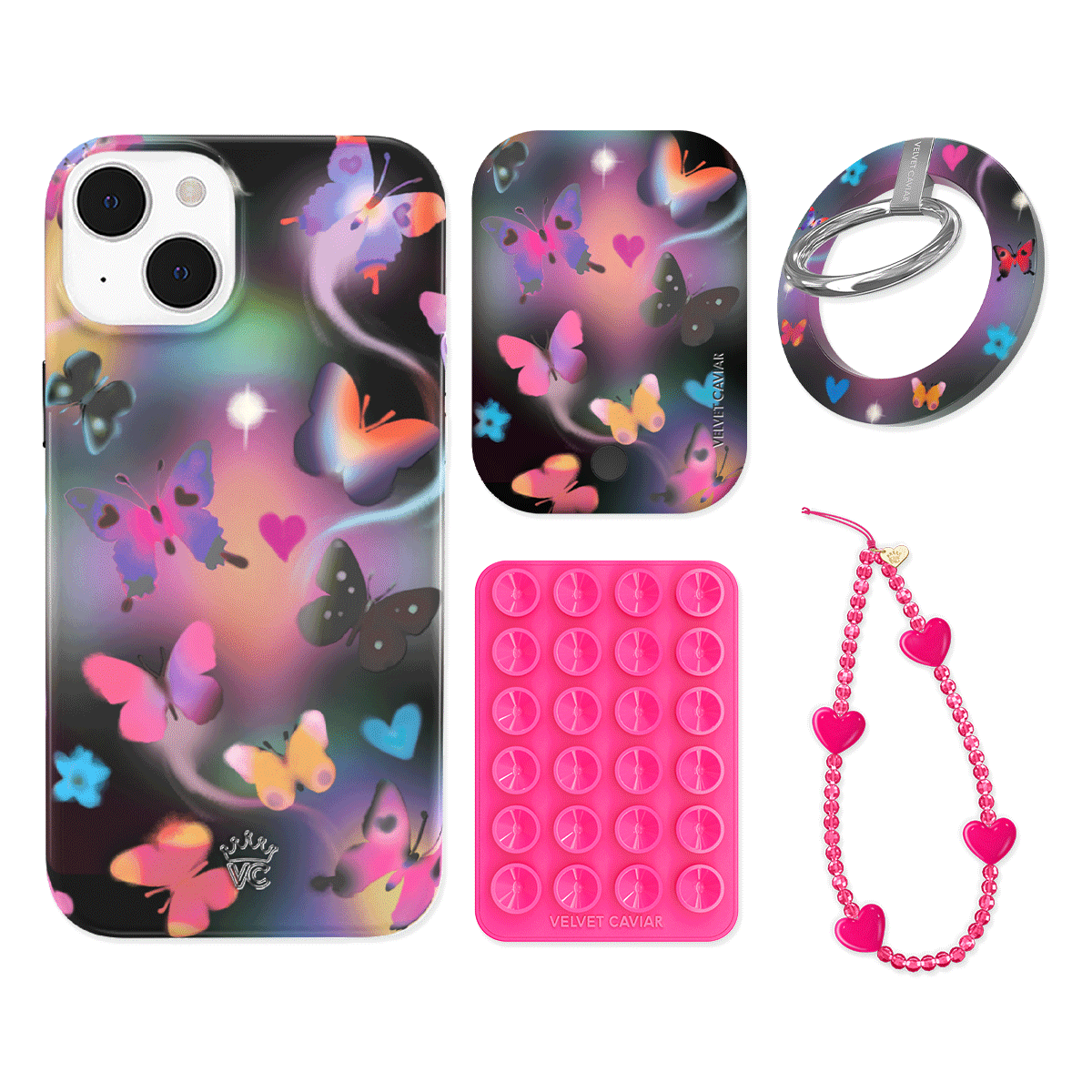 Aurora Butterfly iPhone Bundle Set - Grip