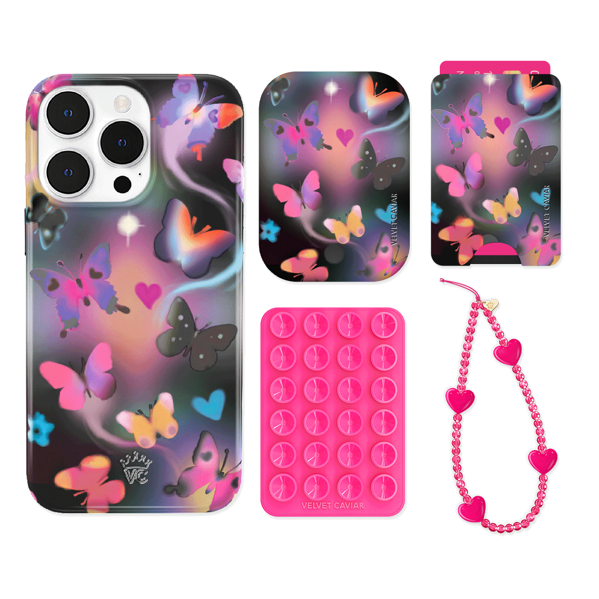 Aurora Butterfly iPhone Bundle Set - Wallet