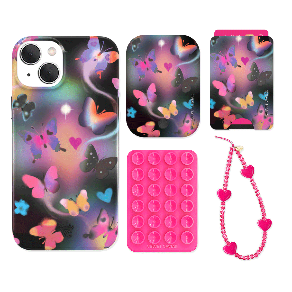 Aurora Butterfly iPhone Bundle Set - Wallet