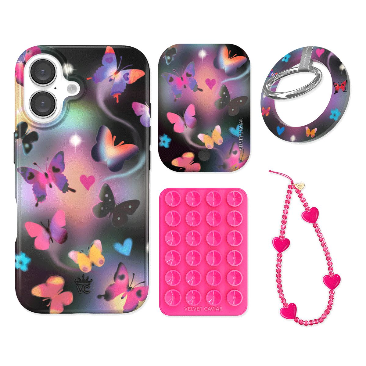 Aurora Butterfly iPhone Bundle Set - Grip