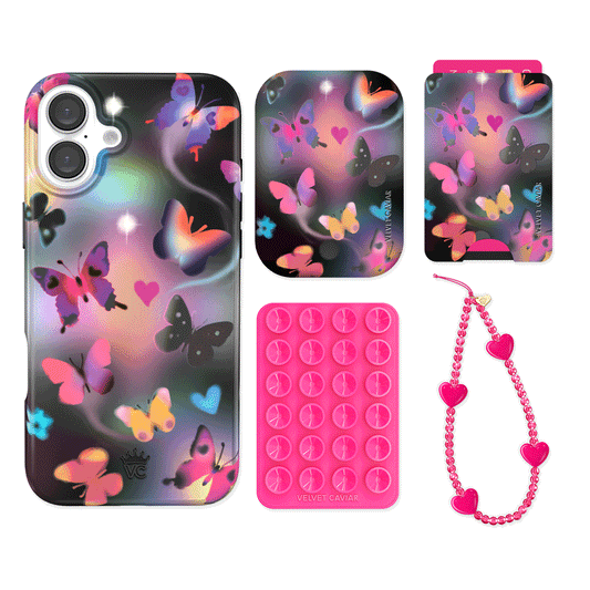 Aurora Butterfly iPhone Bundle Set - Wallet