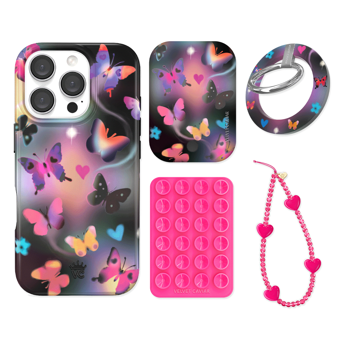 Aurora Butterfly iPhone Bundle Set - Grip