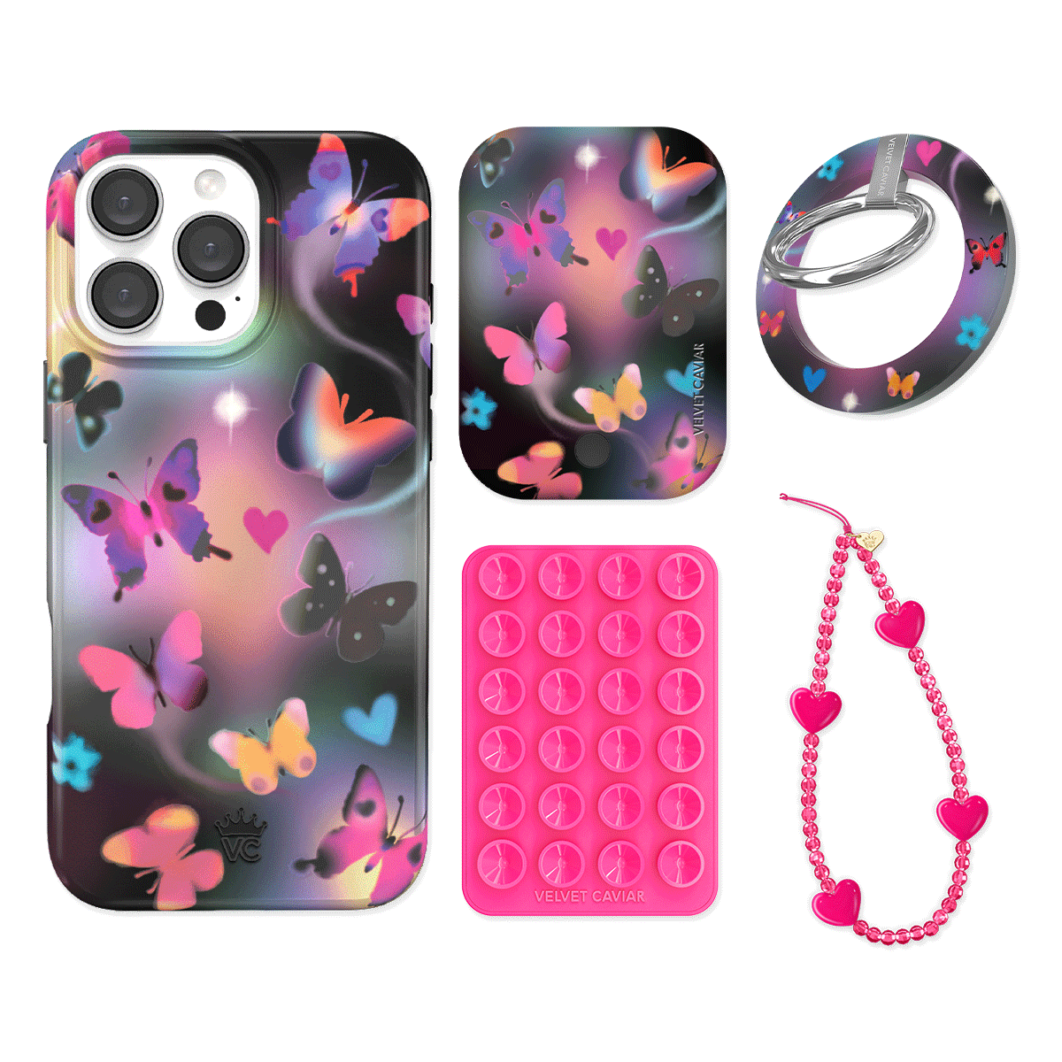 Aurora Butterfly iPhone Bundle Set - Grip