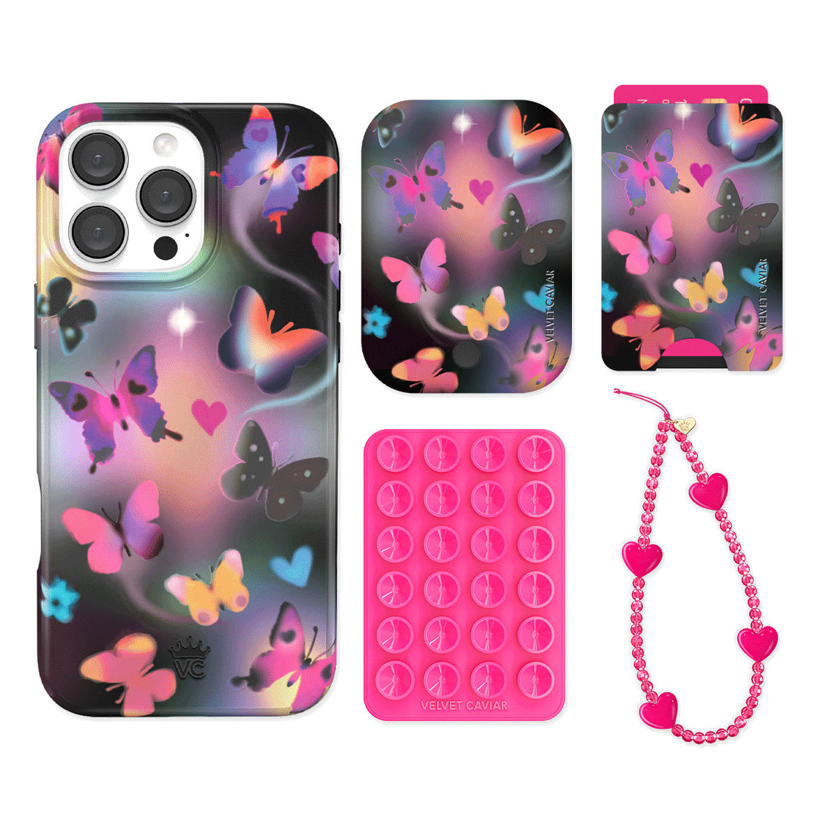 Aurora Butterfly iPhone Bundle Set - Wallet