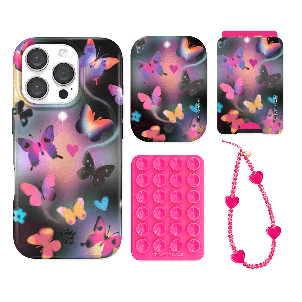 Aurora Butterfly iPhone Bundle Set - Wallet