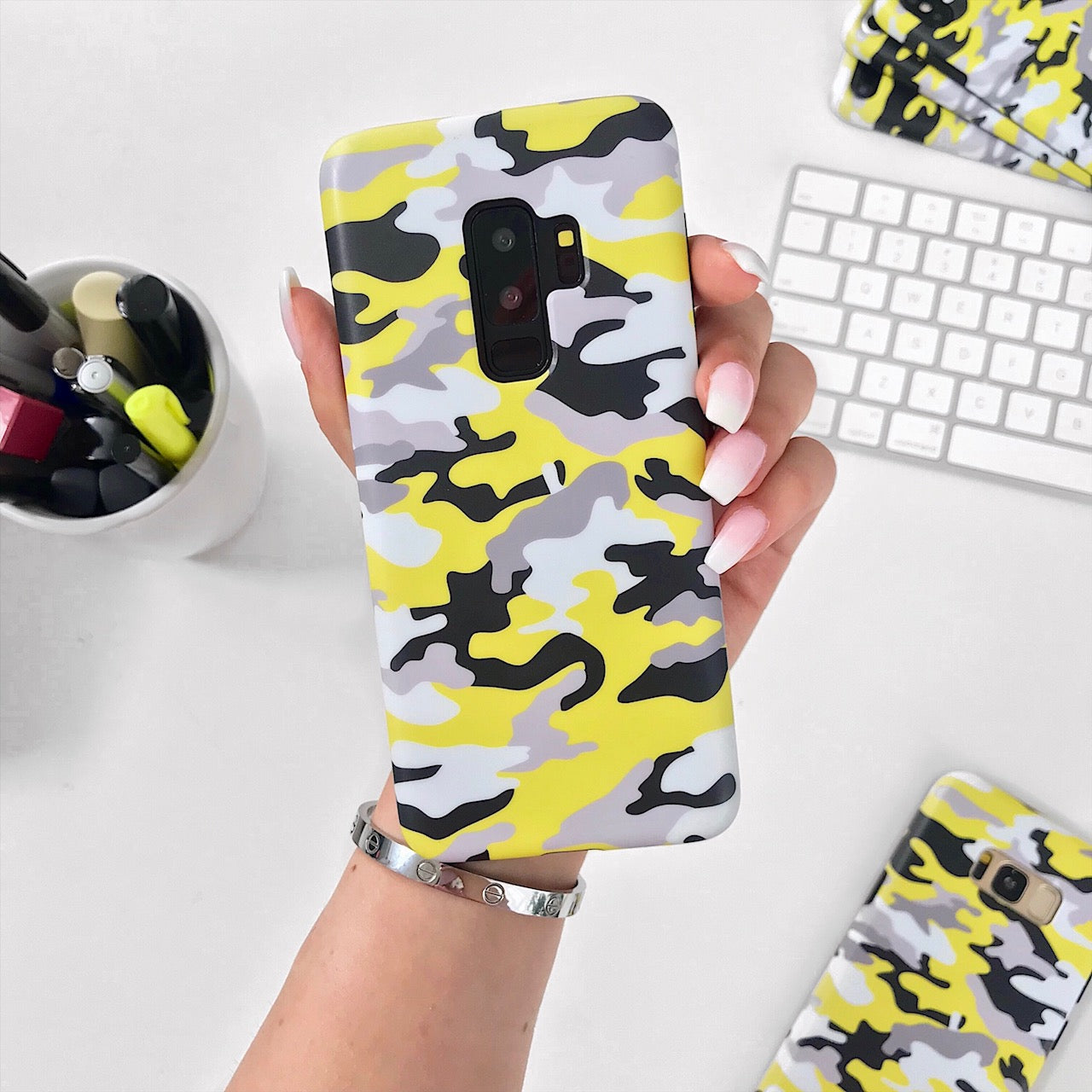 Yellow Camo Samsung Galaxy Case