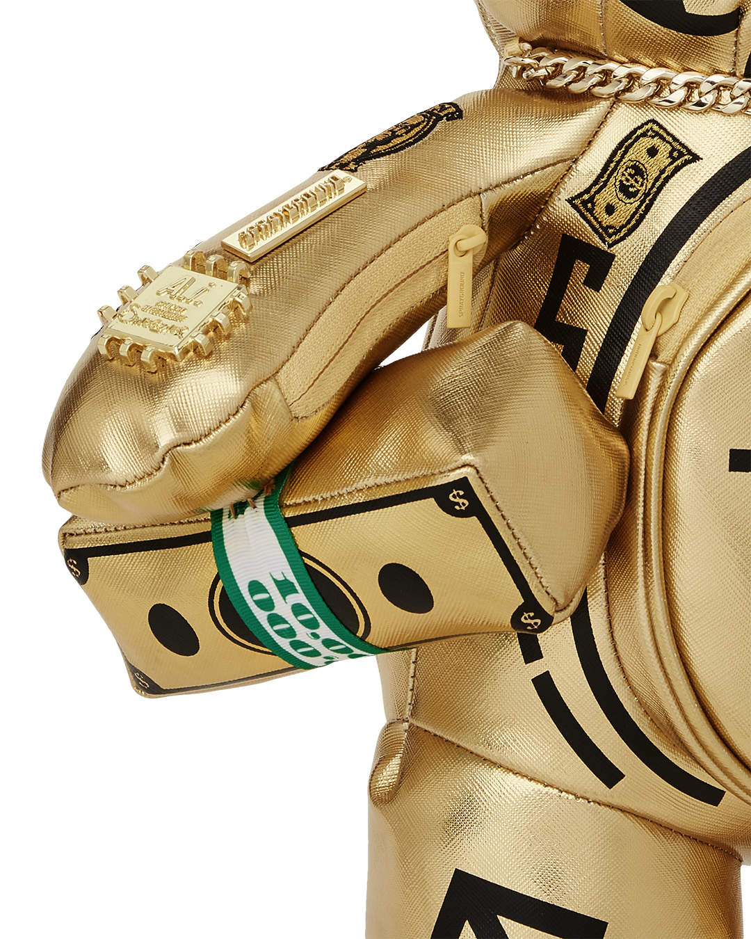 A.I.8 AFRICAN INTELLIGENCE PATH TO THE FUTURE II MEDIUM MONEYBEAR TEDDYBEAR BACKPACK