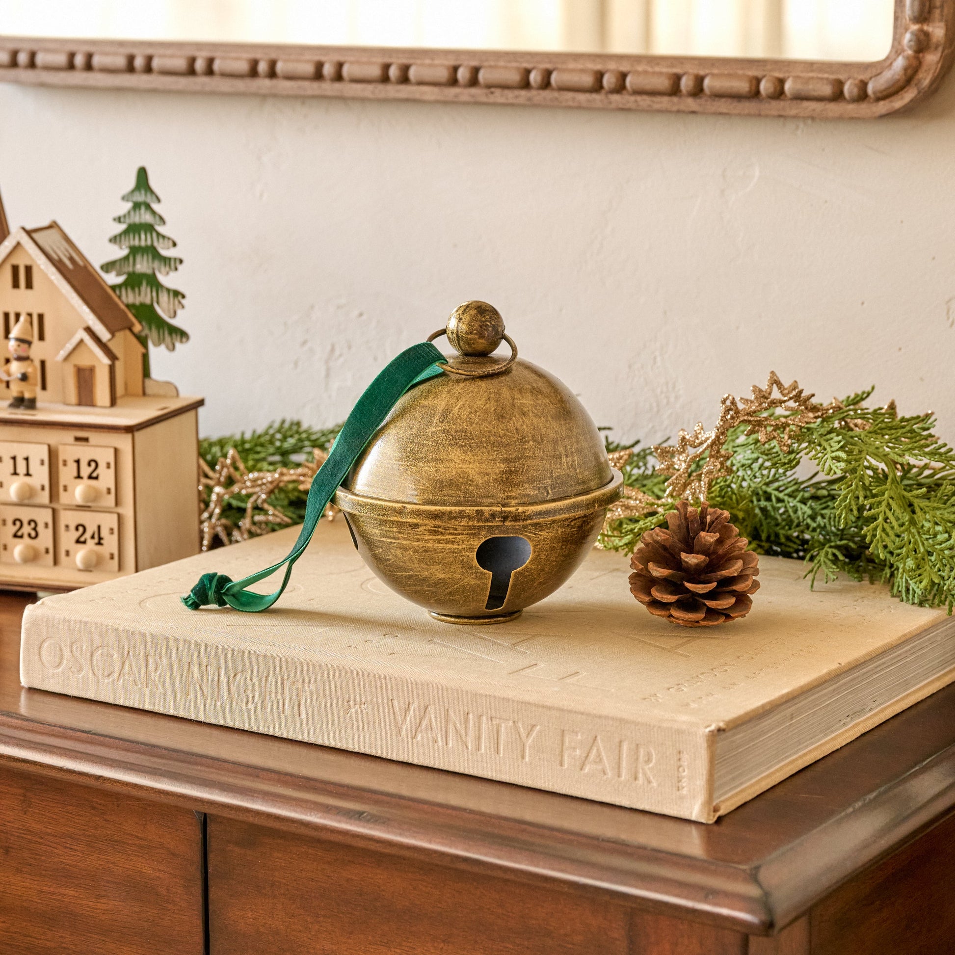Antiqued Brass Jingle Bell Sit About