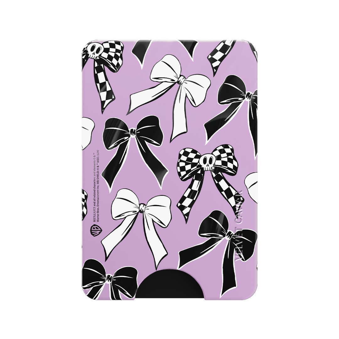 Beetlejuice Bows MagSafe Wallet