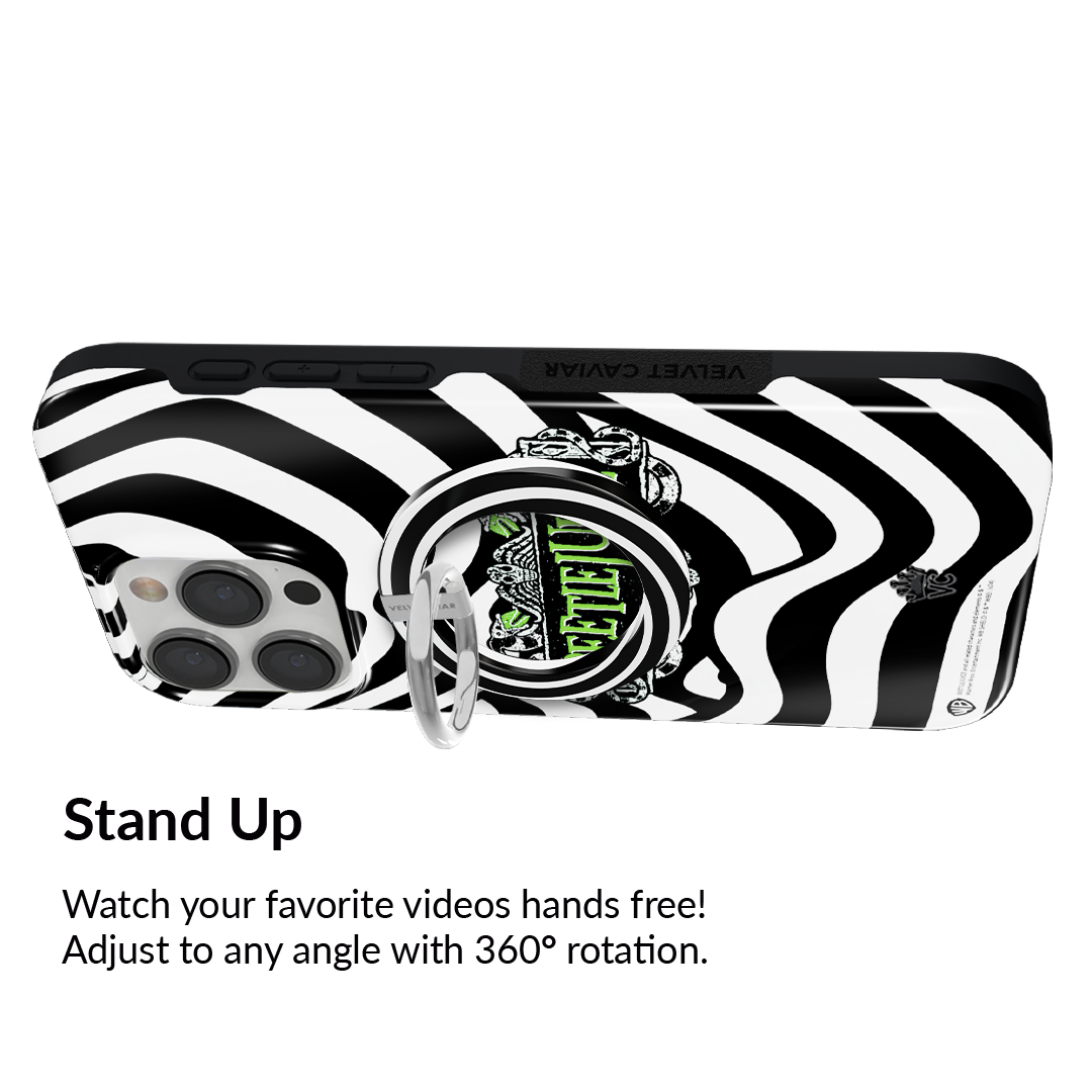 Black & White Swirls MagSafe Grip Ring