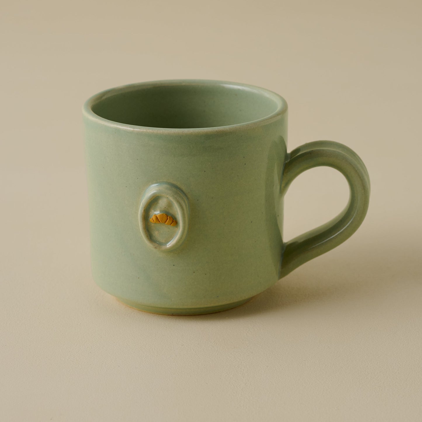 Black Oak Magnolia Press Croissant Mug