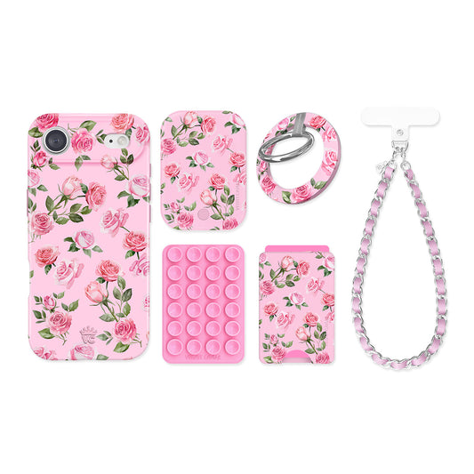 Baby Pink Roses iPhone Bundle Set