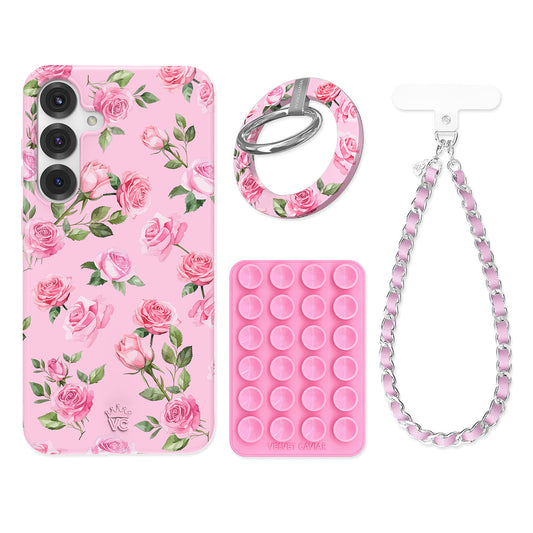 Baby Pink Roses Samsung Bundle Set