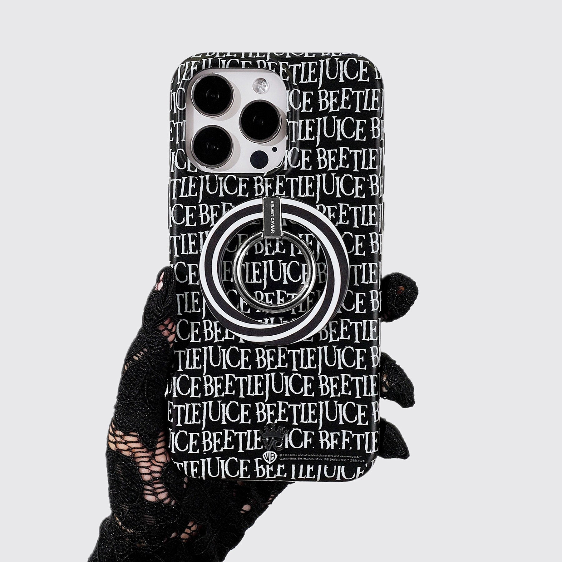 Black & White Swirls MagSafe Grip Ring