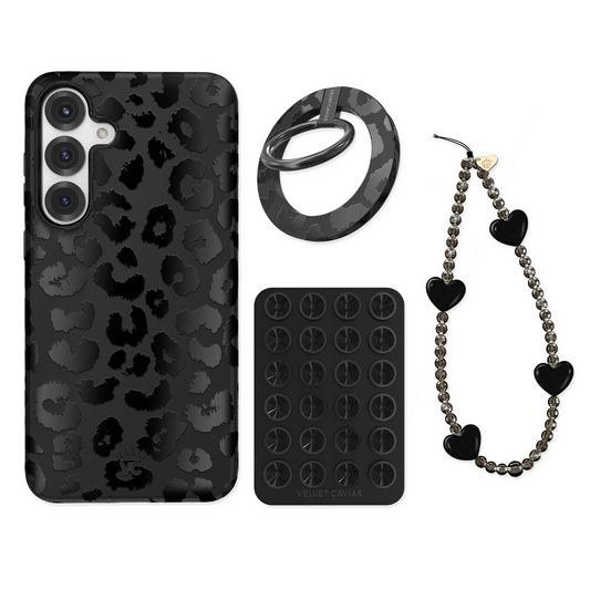Black Leopard Samsung Bundle Set