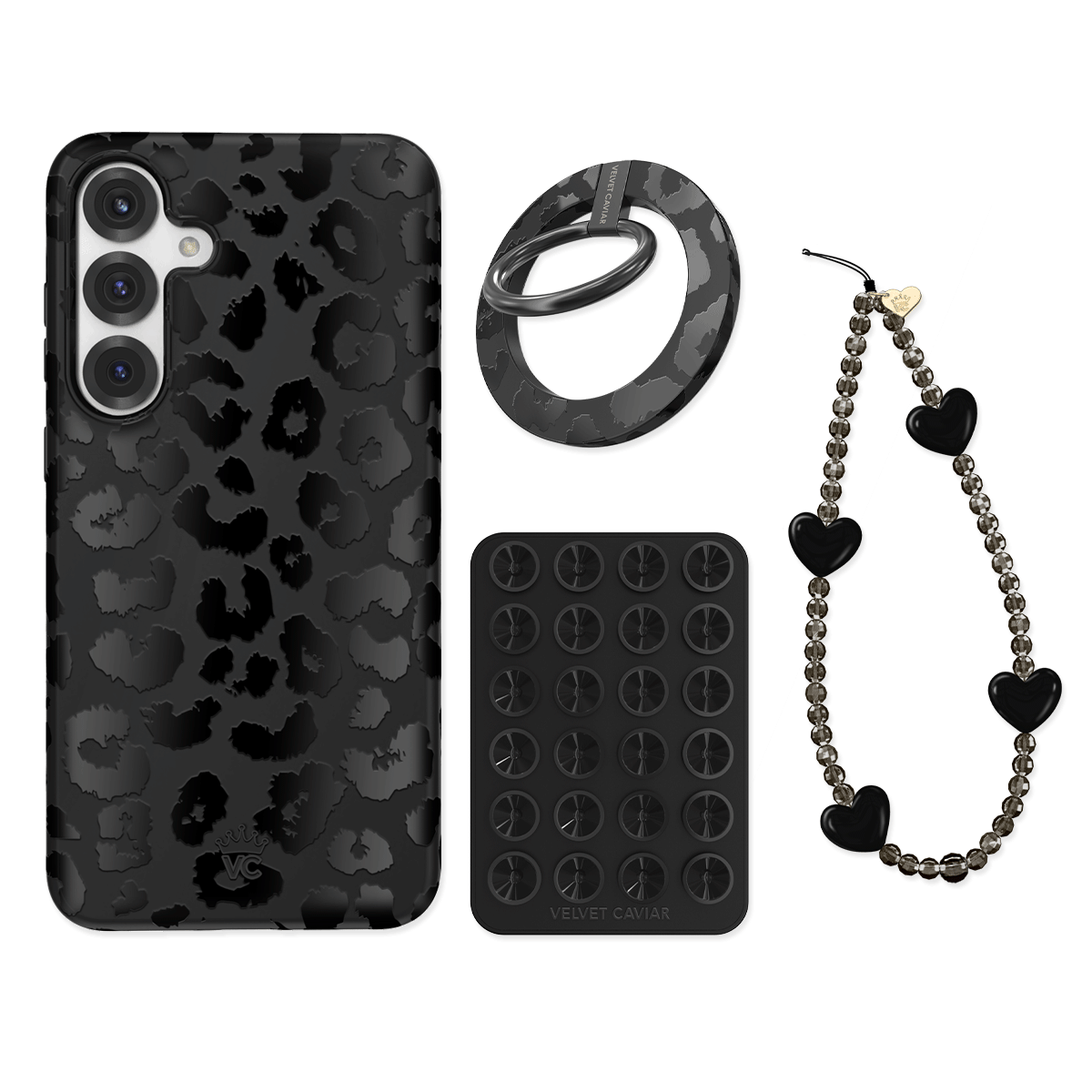Black Leopard Samsung Bundle Set