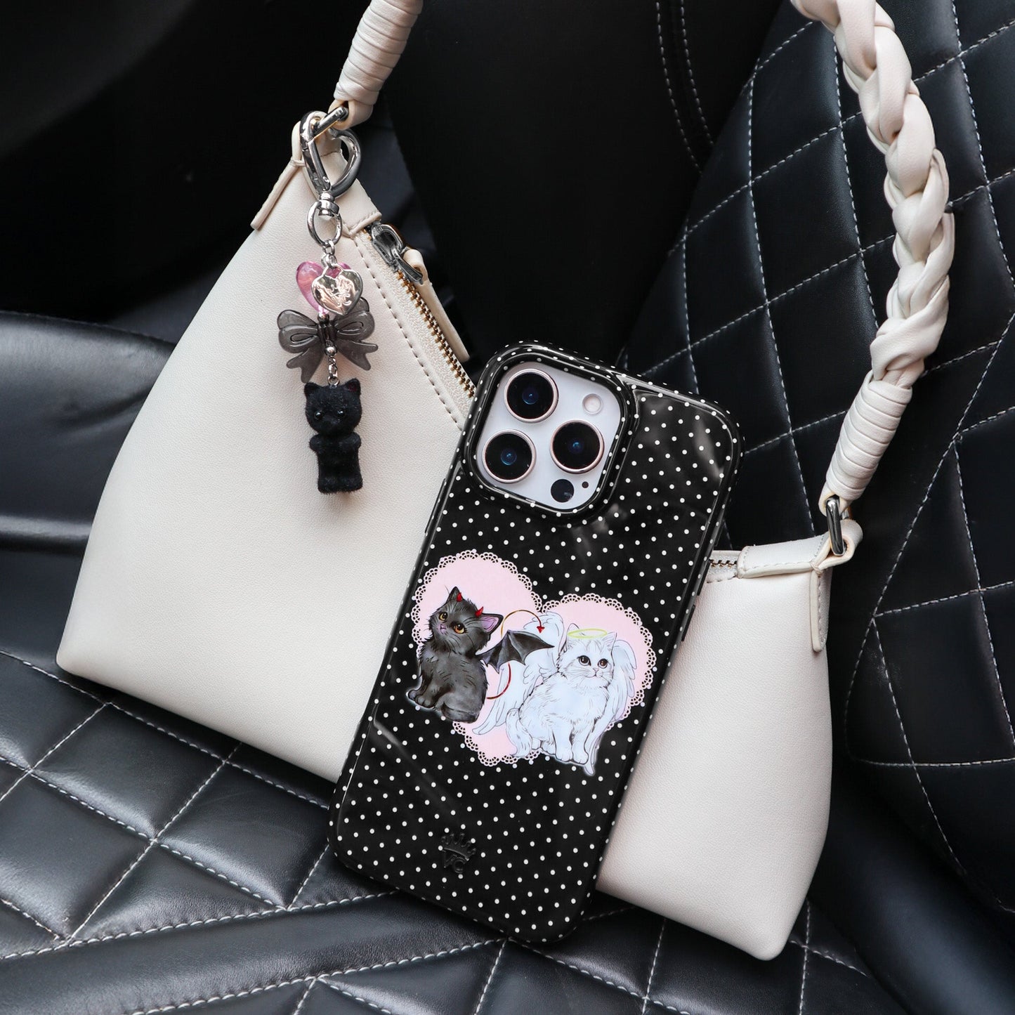Black Cat Bag Charm