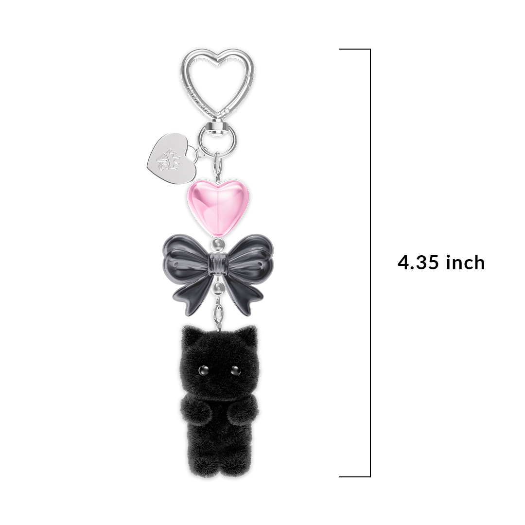 Black Cat Bag Charm