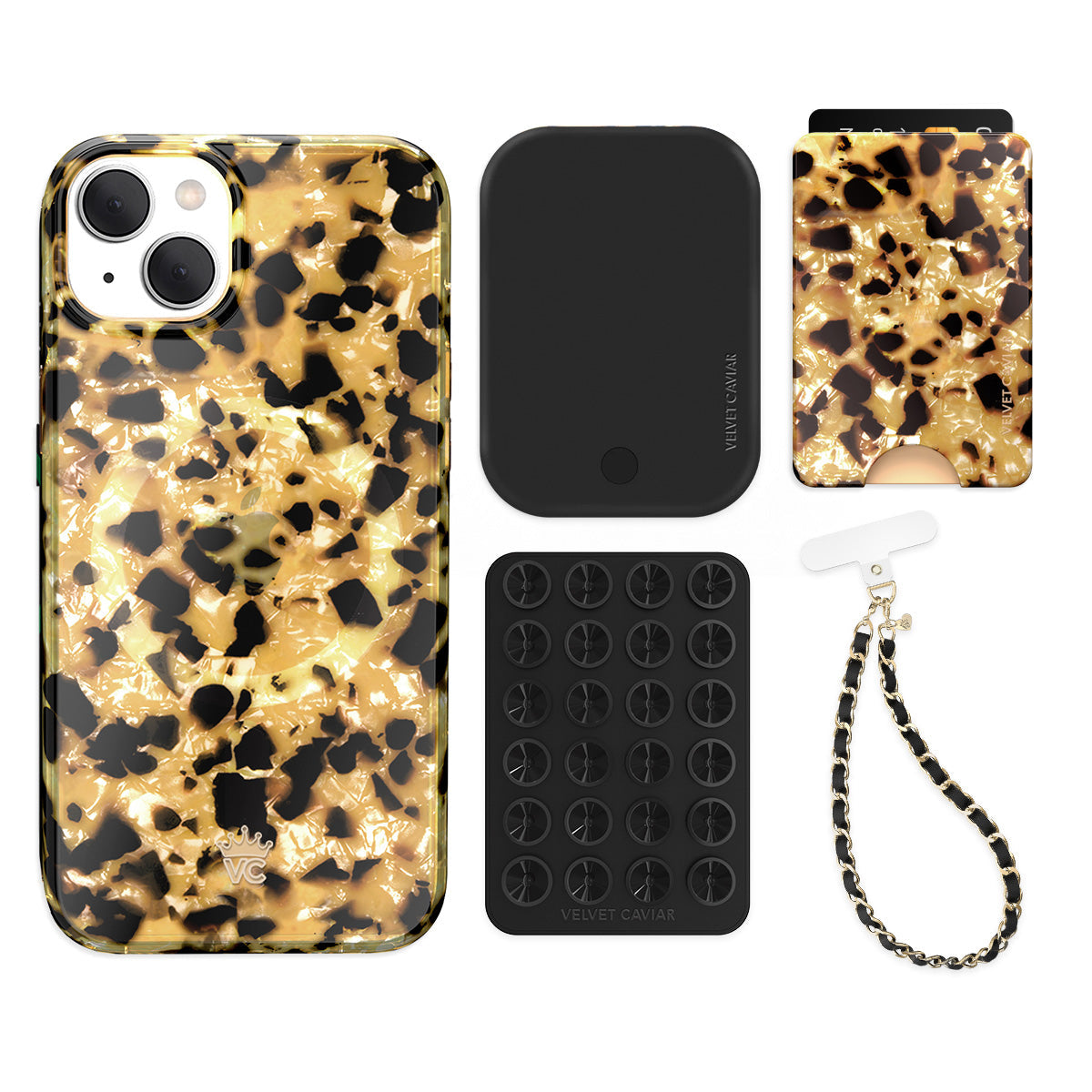 Blonde Tort iPhone Bundle Set - Wallet