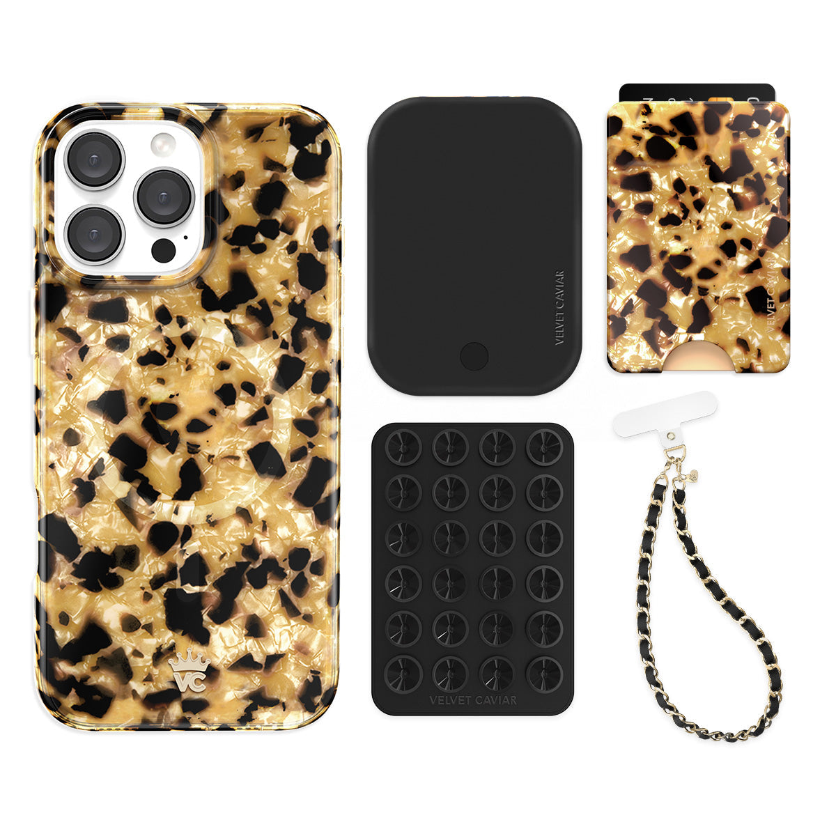 Blonde Tort iPhone Bundle Set - Wallet