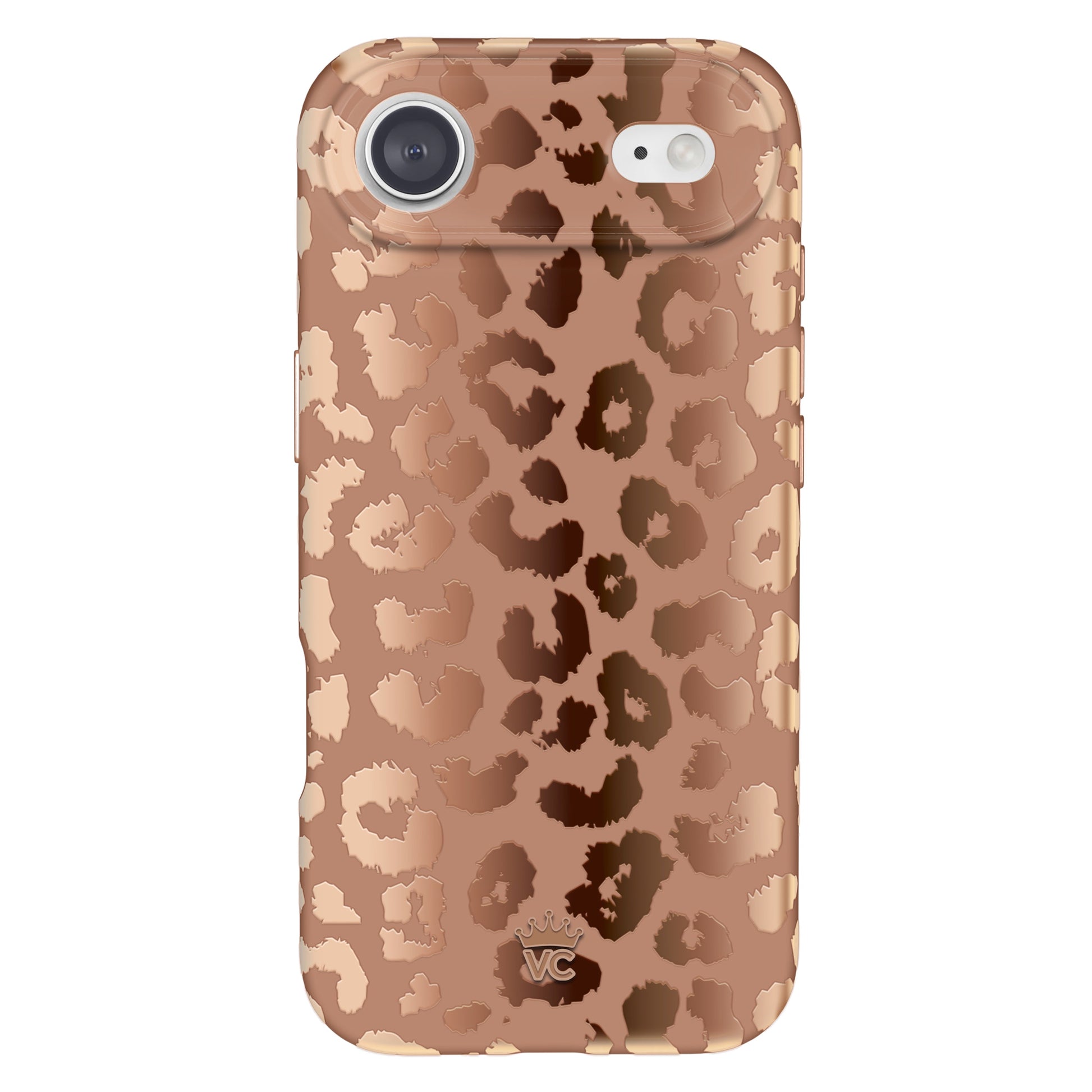 Bronze Chrome Leopard iPhone Case