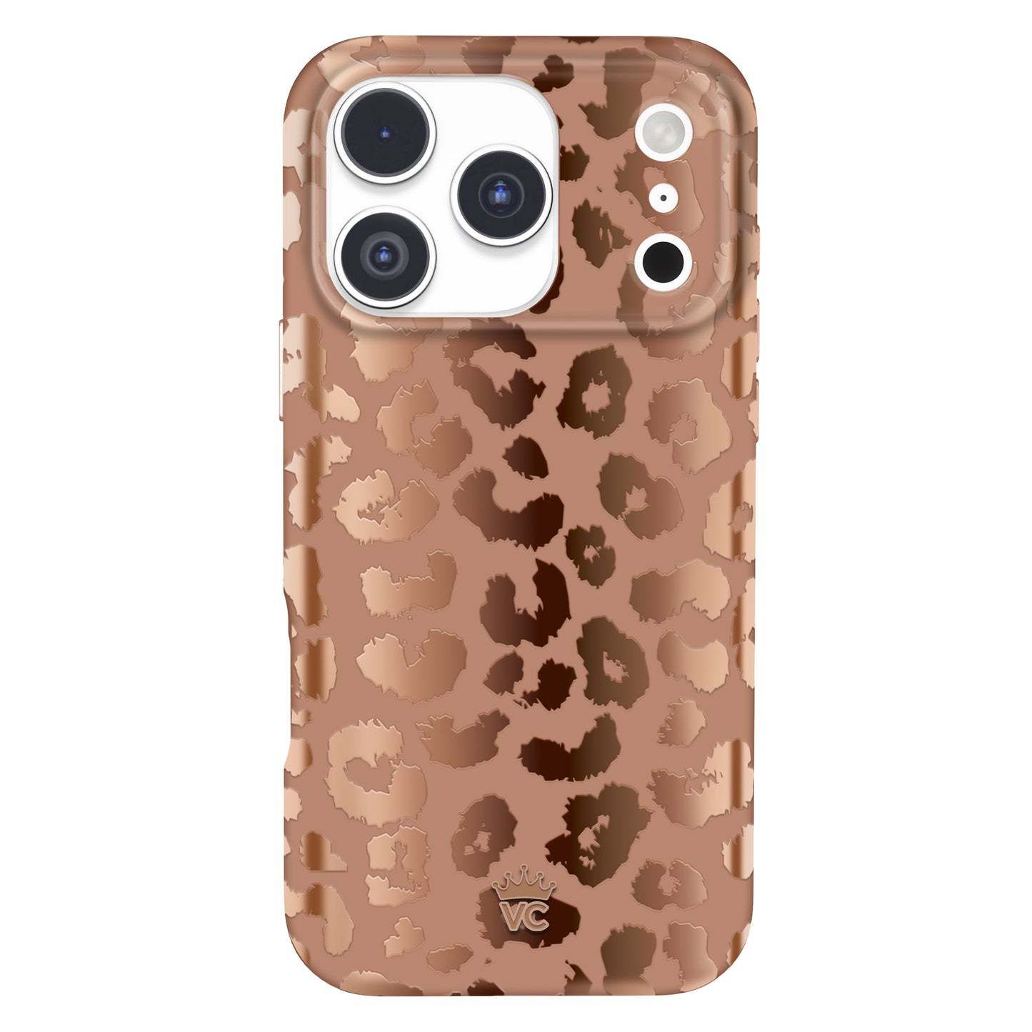 Bronze Chrome Leopard iPhone Case