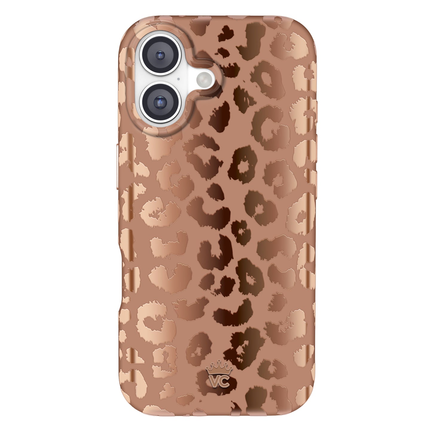 Bronze Chrome Leopard iPhone Case