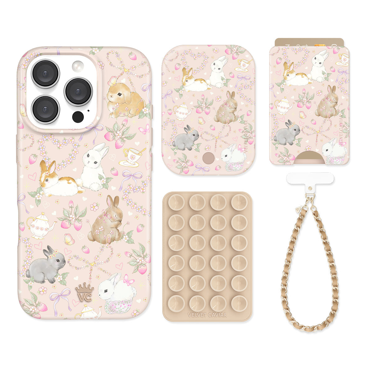 Bunnies & Bows iPhone Bundle Set - Wallet