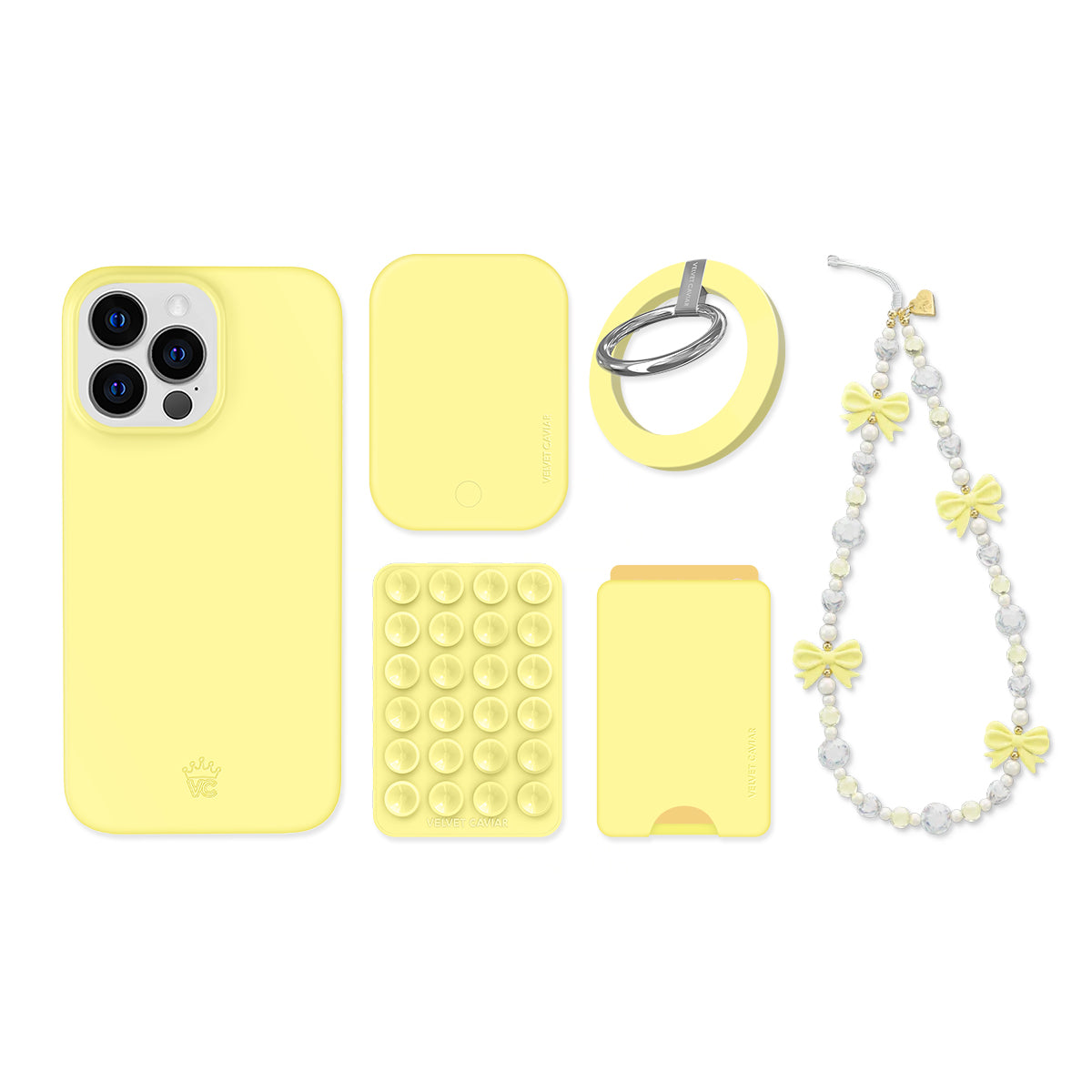 Butter Yellow iPhone Bundle Set