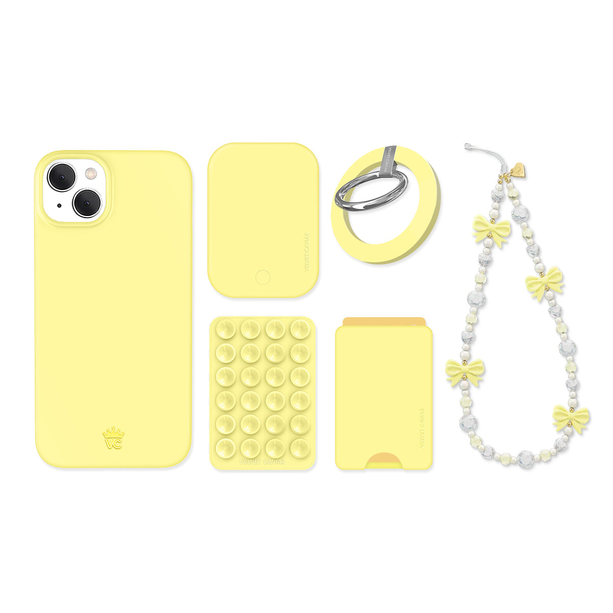 Butter Yellow iPhone Bundle Set