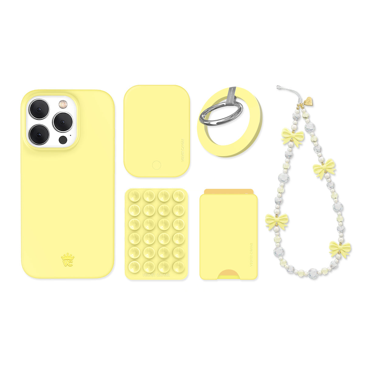 Butter Yellow iPhone Bundle Set