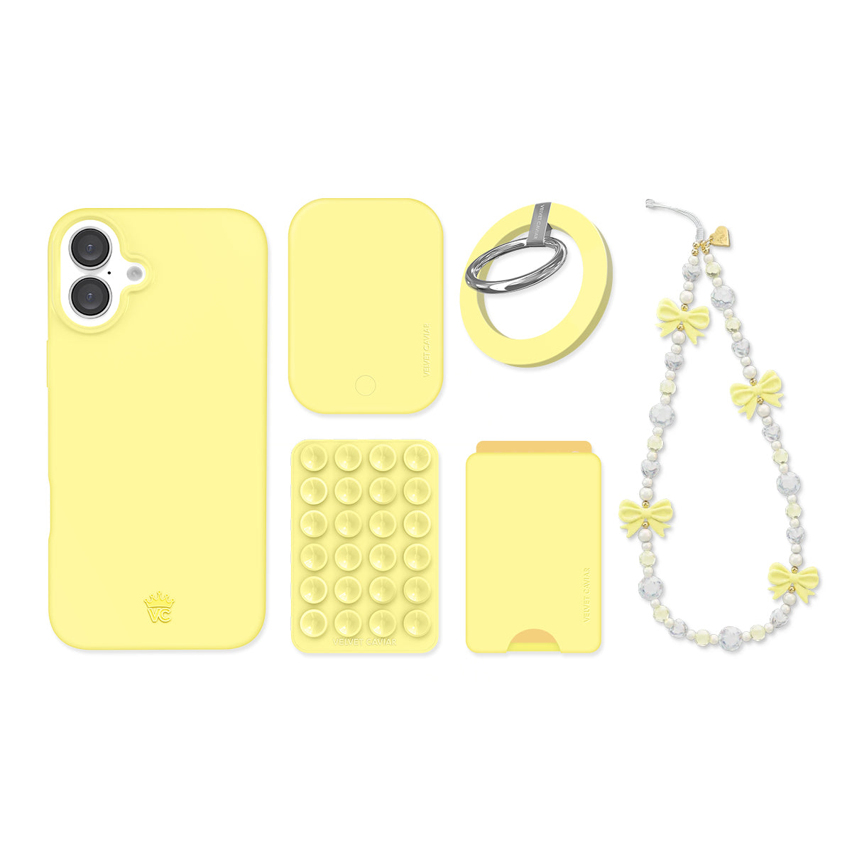 Butter Yellow iPhone Bundle Set