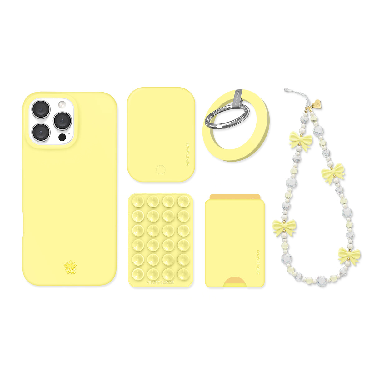 Butter Yellow iPhone Bundle Set