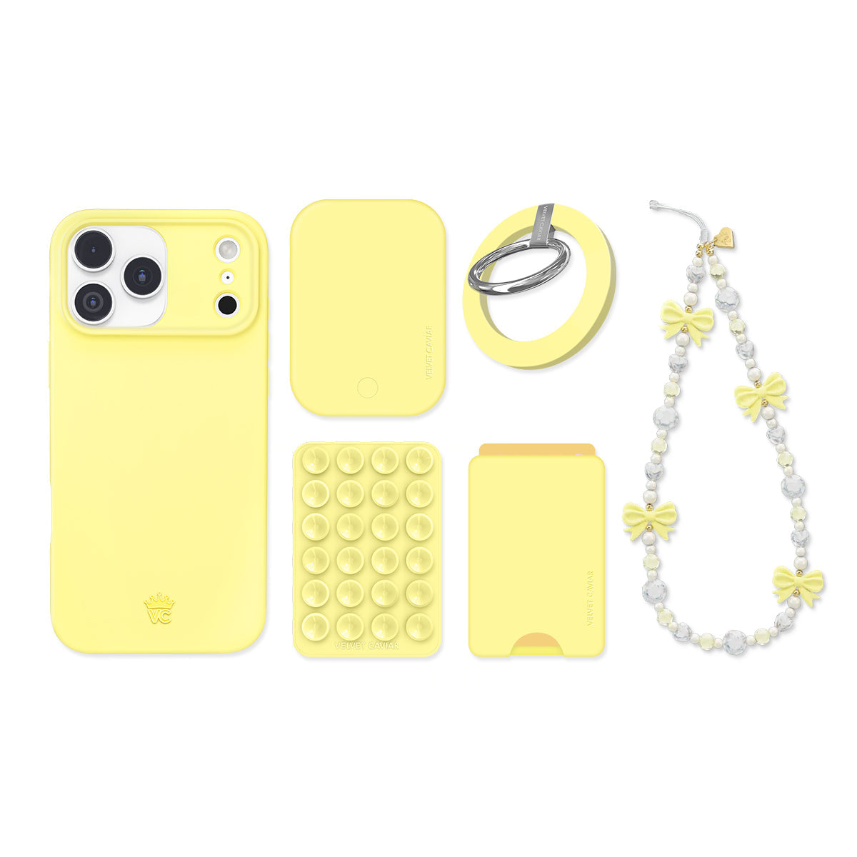 Butter Yellow iPhone Bundle Set