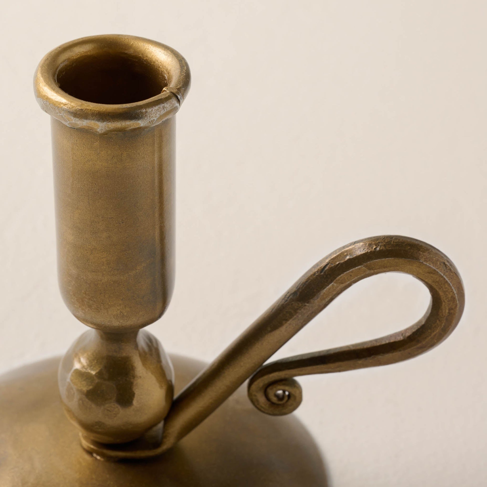 Brass Wright Taper Holder