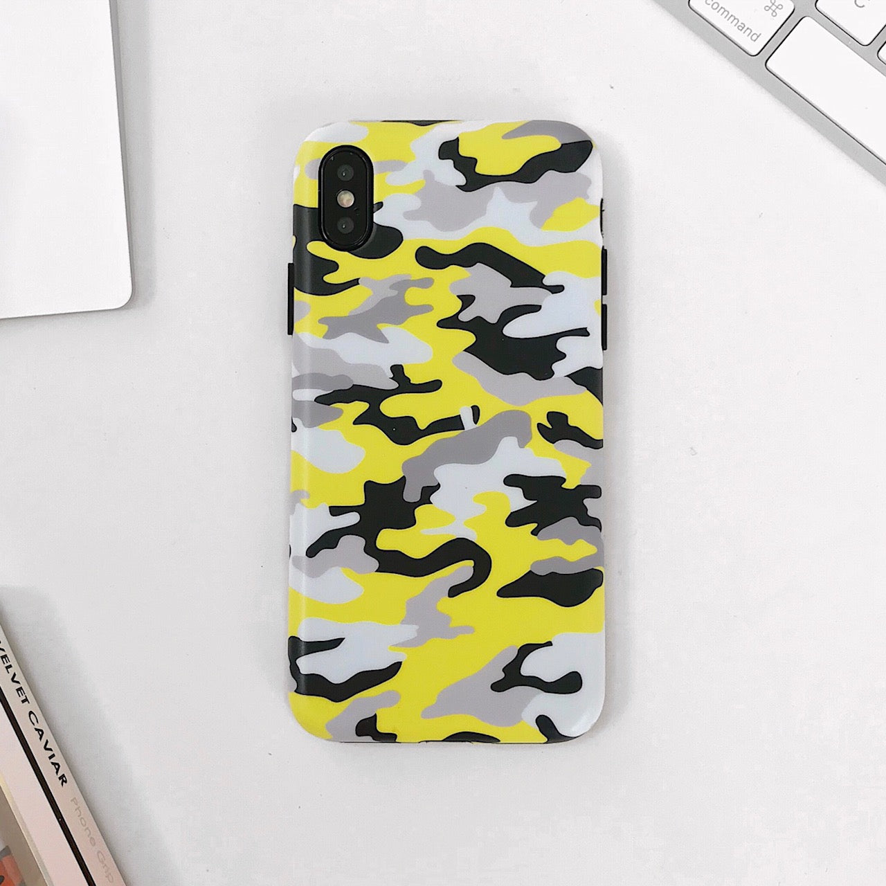 Yellow Camo iPhone Case