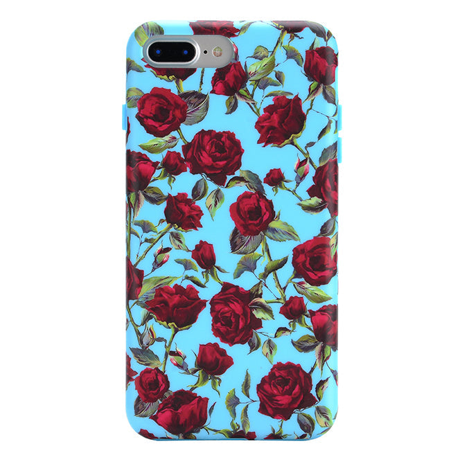 Blue Roses Floral iPhone Case