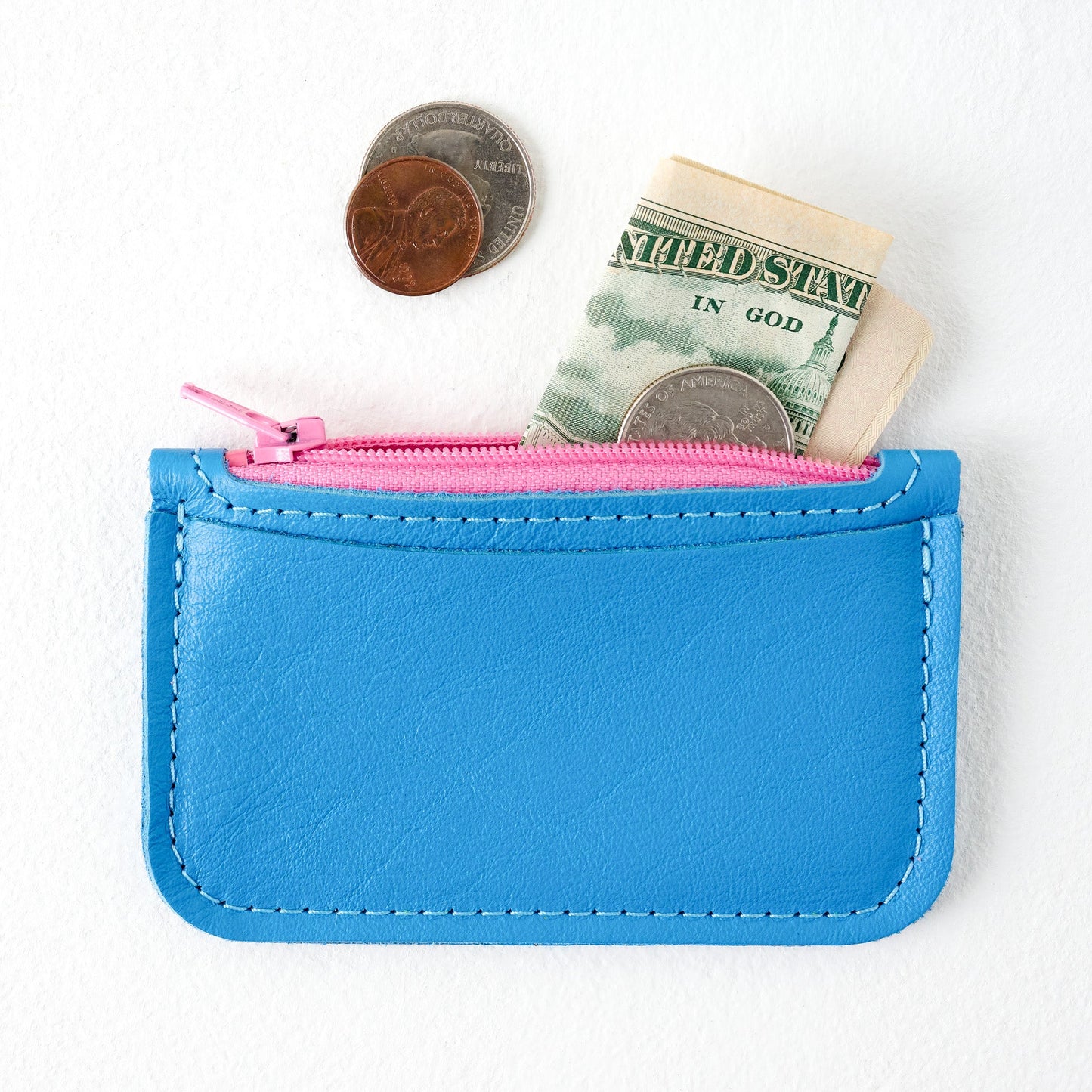 Blue Small Change Wallet