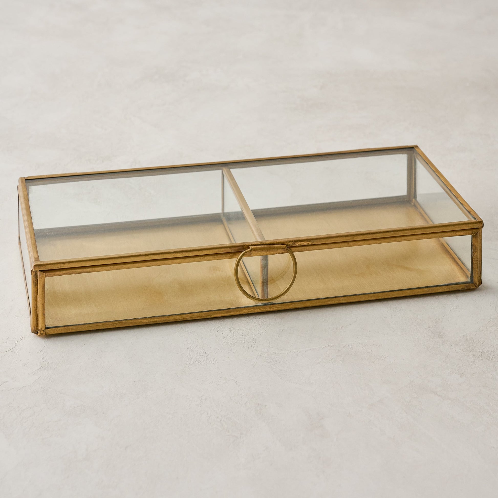 Antique Brass Keepsake Box