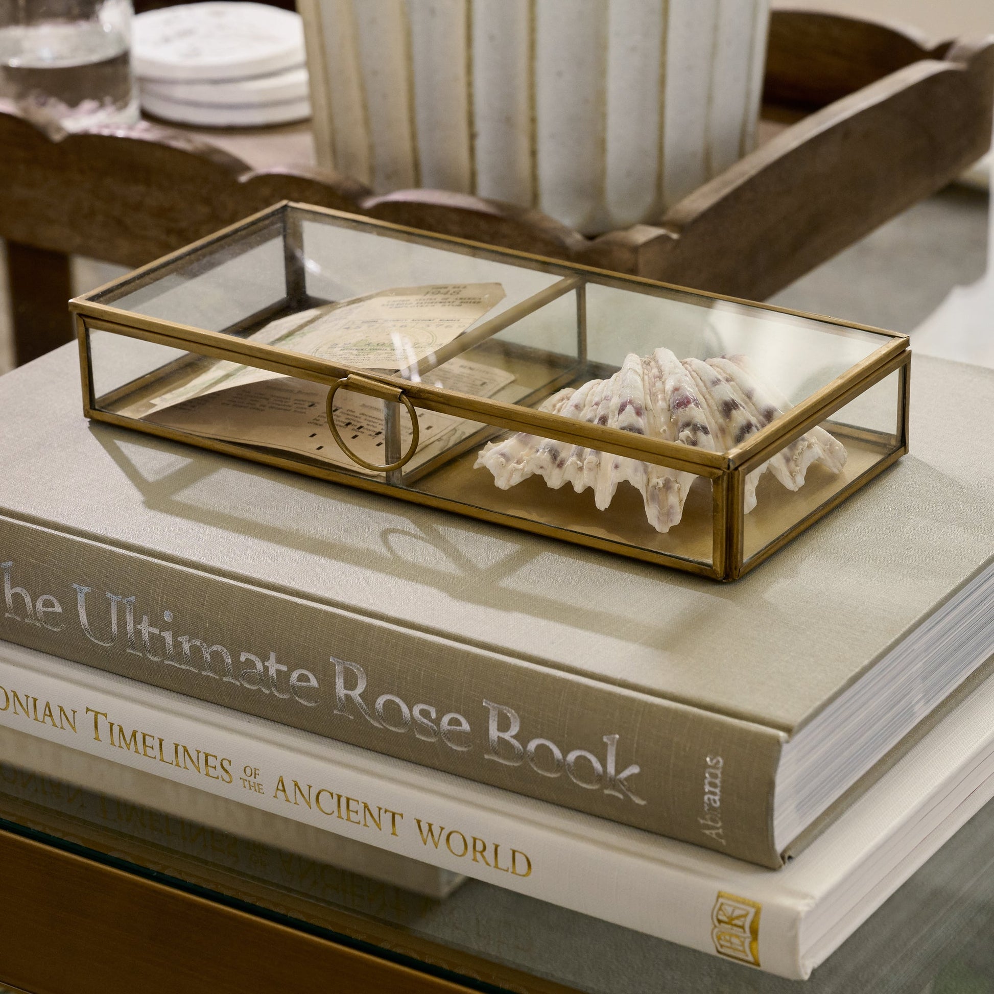 Antique Brass Keepsake Box