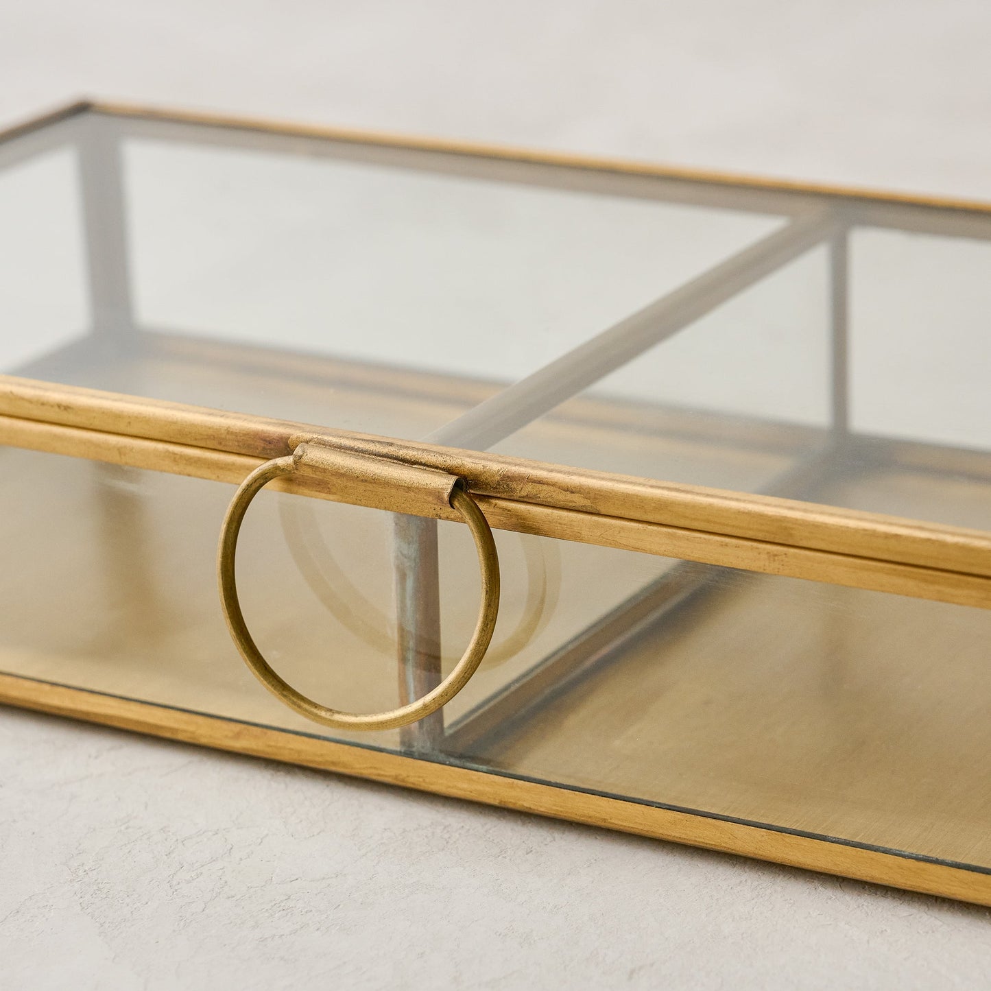 Antique Brass Keepsake Box