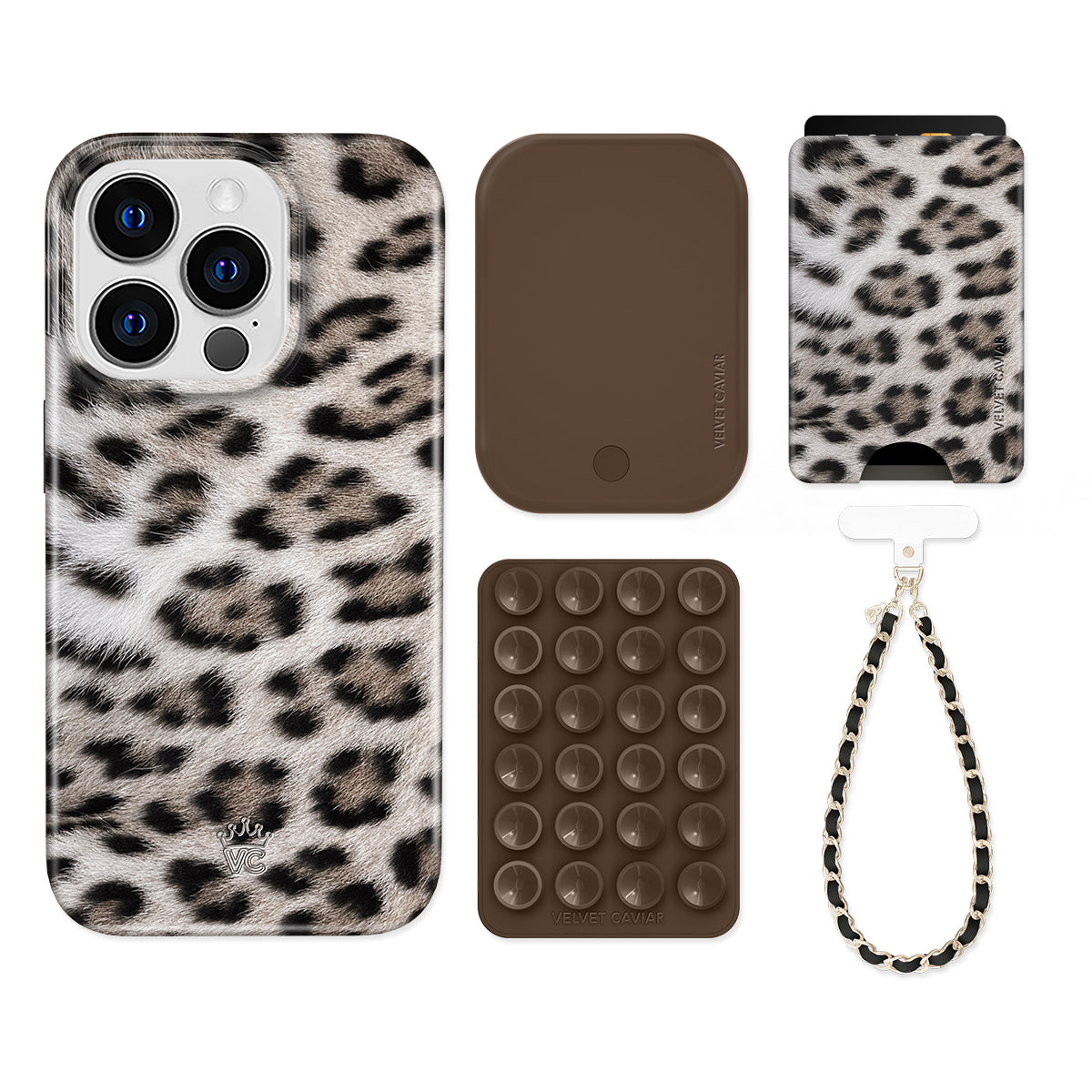 Arctic Leopard iPhone Bundle Set - Wallet