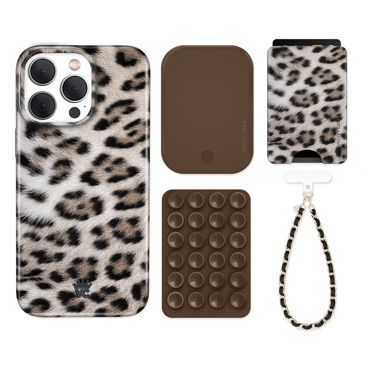 Arctic Leopard iPhone Bundle Set - Wallet