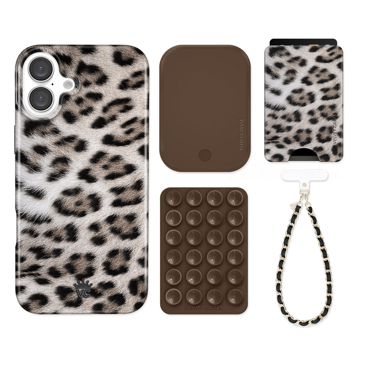 Arctic Leopard iPhone Bundle Set - Wallet