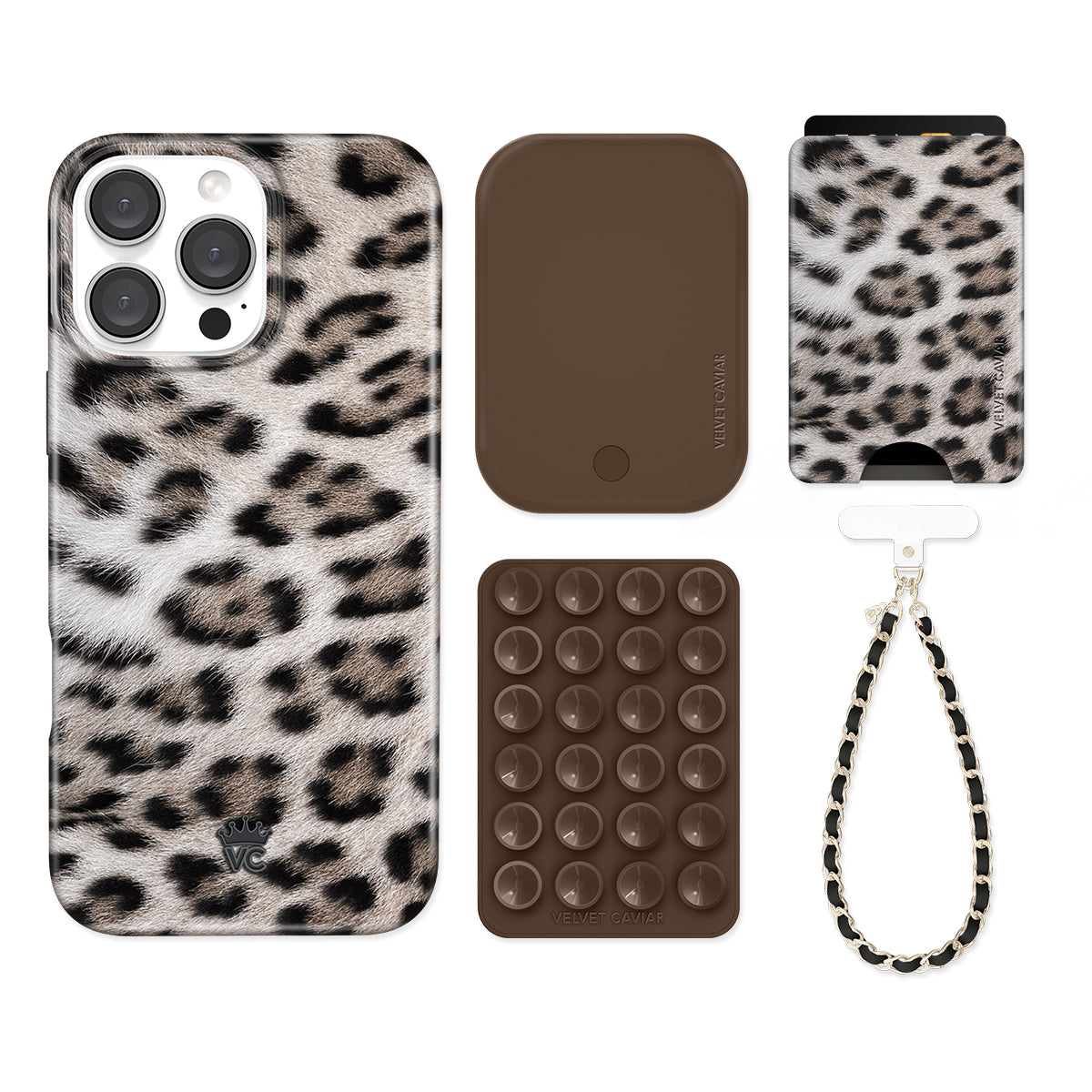 Arctic Leopard iPhone Bundle Set - Wallet